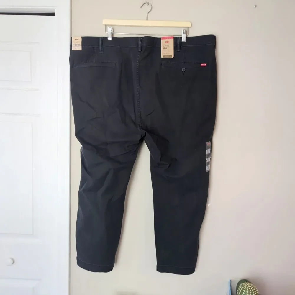 Levi's NWT Men's Black XX Chino Standard Taper Pants Big & Tall Size 48x28